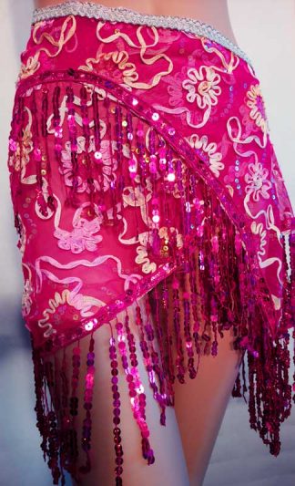 Fuksia lantiohuivi