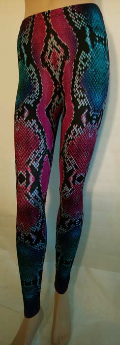 Käärmekuvioiset leggingsit