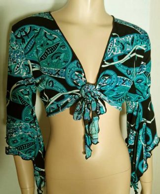 Turquoise & Acqua Fantasy Gypsy Top