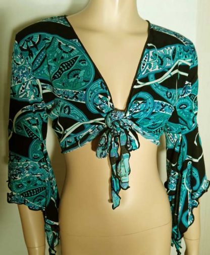 Turquoise & Acqua Fantasy Gypsy Top